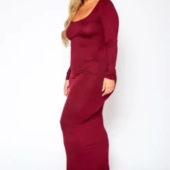 Plus Size Essential Long Sleeve Maxi Dress -Radiant Drape Sales 2021014 002 3