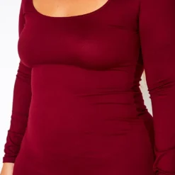 Plus Size Essential Long Sleeve Maxi Dress -Radiant Drape Sales 2021014 002 5