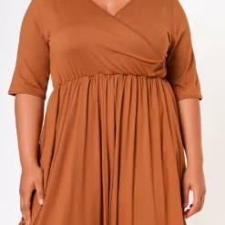 Plus Size Short Sleeve Harem Jumpsuit -Radiant Drape Sales 2021019 001 6