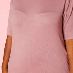 Plus Size Knit Half Sleeve Top And Jogger Pants Set -Radiant Drape Sales 2021040 002 5