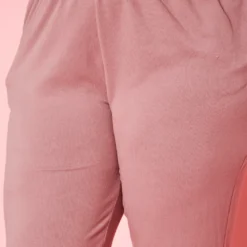 Plus Size Knit Half Sleeve Top And Jogger Pants Set -Radiant Drape Sales 2021040 002 6