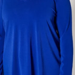 Plus Size V Neck Long Sleeve Top -Radiant Drape Sales 2021063 004 4