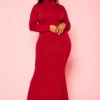 Plus Size Mermaid Flare Maxi Dress