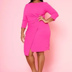 Plus Size Twist Hem Cocktail Dress 7 Plus Size Twist Hem Cocktail Dress -Radiant Drape Sales 2021072 005 2