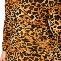 Plus Size Fierce Animal Print Mesh Bodycon Mini Dress -Radiant Drape Sales 2021081 001 4
