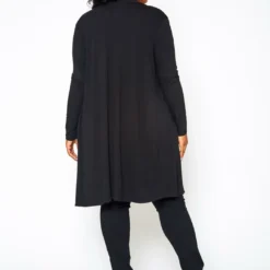 Plus Size Long Sleeve Slouchy Open Cardigan -Radiant Drape Sales 2021102 001 5
