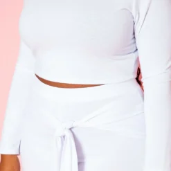 Plus Size Crop Sweater & Belted Flare Pants Set -Radiant Drape Sales 2021121 001 4