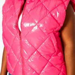 Plus Size PU Faux Leather Puffer Vest -Radiant Drape Sales 2021127 003 5