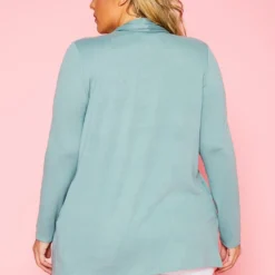 Plus Size Solid Open Front Cardigan -Radiant Drape Sales 2021143 104 4