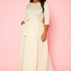 Plus Size Effortless Fit & Flare Maxi Dress -Radiant Drape Sales 2021153 006 3