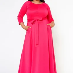 Plus Size Effortless Fit & Flare Maxi Dress