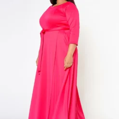 Plus Size Effortless Fit & Flare Maxi Dress -Radiant Drape Sales 2021153 105 2