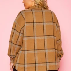 Plus Size Wool Flannel Jacket -Radiant Drape Sales 2021160 001 3