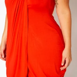 Plus Size Draped Tube Mini Dress -Radiant Drape Sales 2021175 001 4