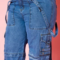 Plus Size High Waist Cargo Denim Jeans -Radiant Drape Sales 2021244 002 5