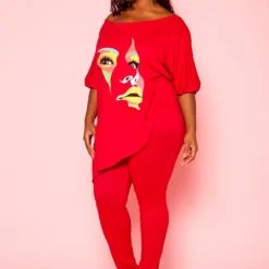 Plus Size Graphic Print Two Piece Set -Radiant Drape Sales 2021252 001 2