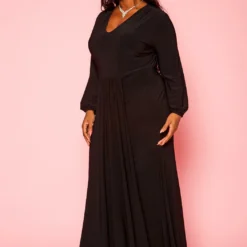 Plus Size Long Sleeve Mermaid Flare Gown 9 Plus Size Long Sleeve Mermaid Flare Gown -Radiant Drape Sales 2021276 001 3