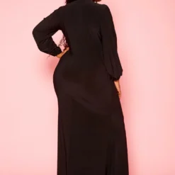 Plus Size Long Sleeve Mermaid Flare Gown 10 Plus Size Long Sleeve Mermaid Flare Gown -Radiant Drape Sales 2021276 001 4