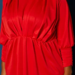 Plus Size Ruched Design Fit & Flare Maxi Dress -Radiant Drape Sales 2021277 002 4