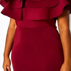 Plus Size Ruffle Hem Cocktail Dress -Radiant Drape Sales 2021278 001 4