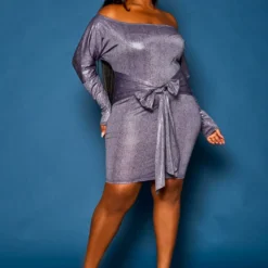 Plus Size Off Shoulder Snake Pattern Mini Dress -Radiant Drape Sales 2021314 002 2