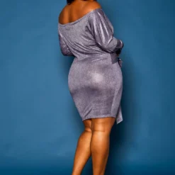 Plus Size Off Shoulder Snake Pattern Mini Dress -Radiant Drape Sales 2021314 002 4