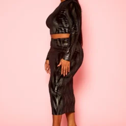 Plus Size Metallic Print Two Piece Set -Radiant Drape Sales 2021318 001 2