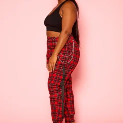 Plus Size Tartan Plaid Cargo Pants -Radiant Drape Sales 2021321 001 3