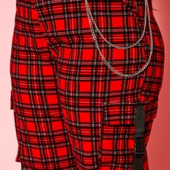 Plus Size Tartan Plaid Cargo Pants -Radiant Drape Sales 2021321 001 5