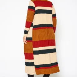 Plus Size Color Block Duster Cardigan -Radiant Drape Sales 2021334 001 4