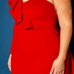 Plus Size One Sleeve Cocktail Maxi Dress -Radiant Drape Sales 2021344 002 5