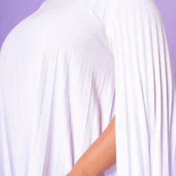 Plus Size Pleated Cape Sleeve Dress 11 Plus Size Pleated Cape Sleeve Dress -Radiant Drape Sales 2021351 004 6