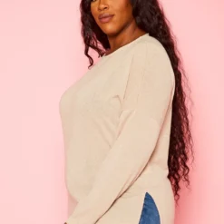 Plus Size Knit Long Sleeve Top -Radiant Drape Sales 2021356 006 2