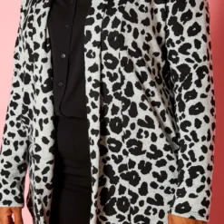 Plus Size Animal Print Open Front Cardigan -Radiant Drape Sales 2021357 001 5