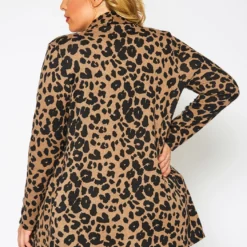 Plus Size Animal Print Open Front Cardigan -Radiant Drape Sales 2021357 002 3
