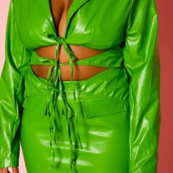 Plus Size Faux Leather Cut Out Bodycon Dress -Radiant Drape Sales 2021363 001 6