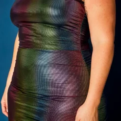 Plus Size Rainbow Chrome Maxi Dress -Radiant Drape Sales 2021365 001 6
