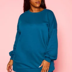 Plus Size Crew Neck Oversized Sweater