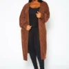 Plus Size Fuzzy Knit Duster Cardigan