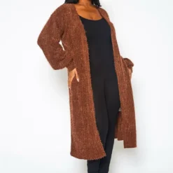 Plus Size Fuzzy Knit Duster Cardigan 8 Plus Size Fuzzy Knit Duster Cardigan -Radiant Drape Sales 2021380 002 2