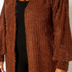 Plus Size Fuzzy Knit Duster Cardigan 11 Plus Size Fuzzy Knit Duster Cardigan -Radiant Drape Sales 2021380 002 5