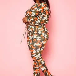 Plus Size Camo Pattern Matching Two Piece Set 9 Plus Size Camo Pattern Matching Two Piece Set -Radiant Drape Sales 2021383 001 3
