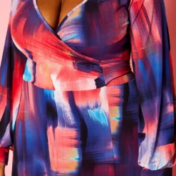 Plus Size Pastel Multi Color Print Fit & Flare Maxi Dress 11 Plus Size Pastel Multi Color Print Fit & Flare Maxi Dress -Radiant Drape Sales 2021398 001 5