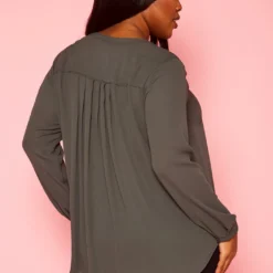 Plus Size Dotted Long Sleeve Blouse -Radiant Drape Sales 2021421 003 5
