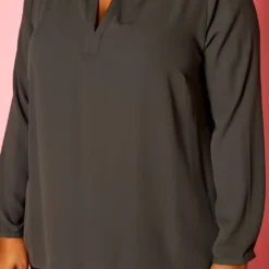 Plus Size Dotted Long Sleeve Blouse -Radiant Drape Sales 2021421 003 6