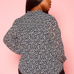 Plus Size Pleione Floral Print Blouse 8 Plus Size Pleione Floral Print Blouse -Radiant Drape Sales 2021428 001 4