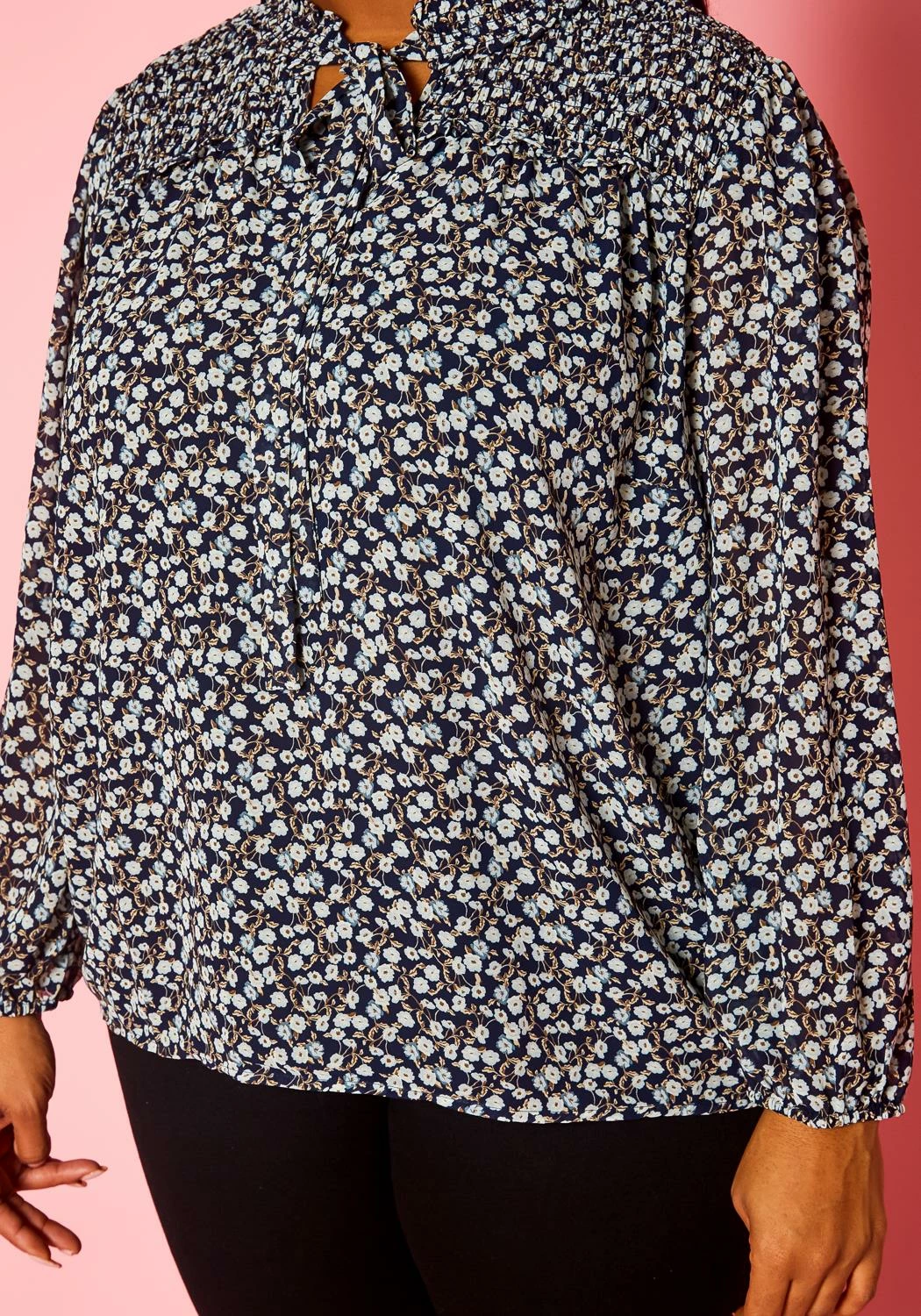 Plus Size Pleione Floral Print Blouse 5 Plus Size Pleione Floral Print Blouse - Image 5