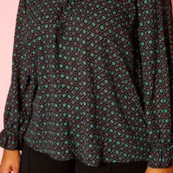 Plus Size Oriental Pattern Blouse -Radiant Drape Sales 2021431 003 5