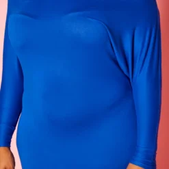 Plus Size Off Shoulder Slinky Mini Dress -Radiant Drape Sales 2022399 001 5