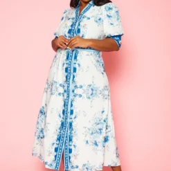 Plus Size Oriental Floral Print Maxi Dress -Radiant Drape Sales 2022402 001 2